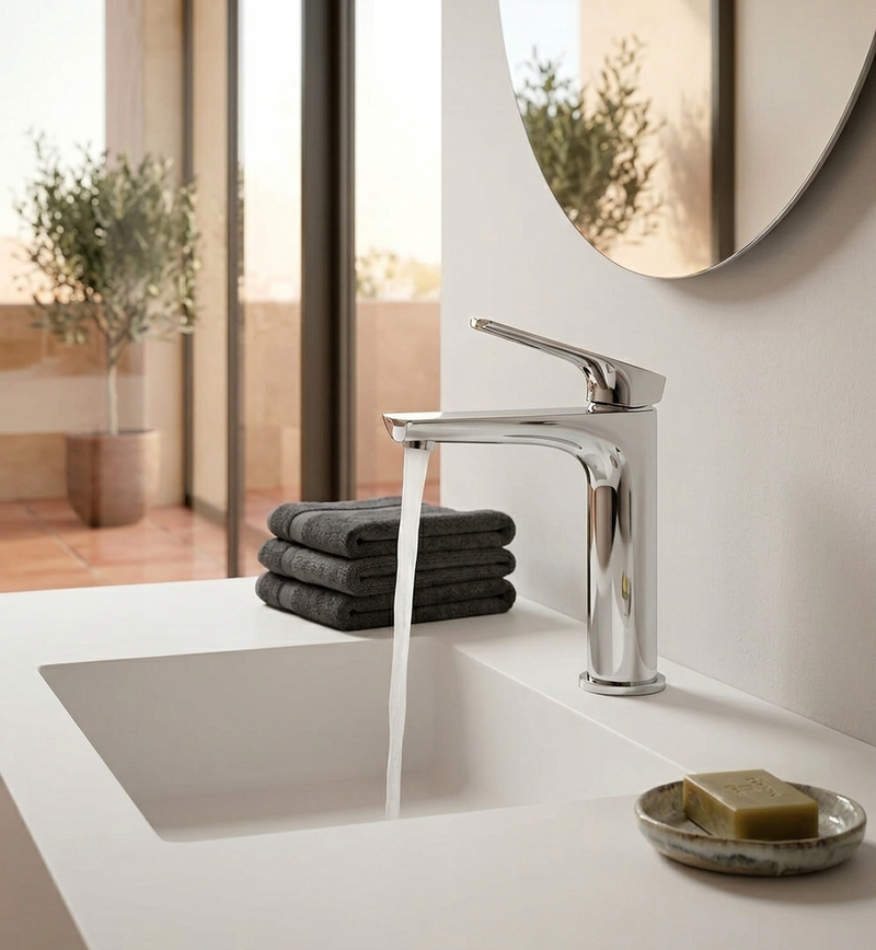 Mezcladora Para lavabo CURVE Cromo 100308725