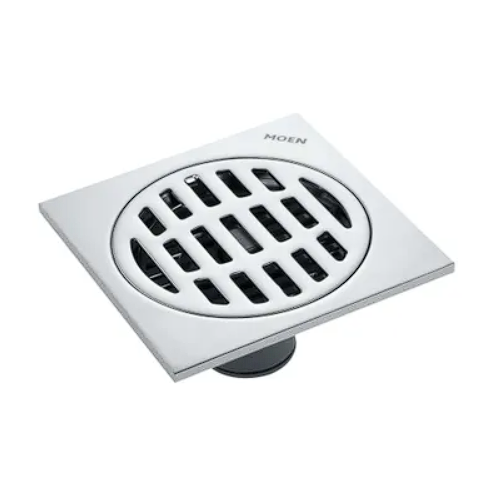 Coladera de Reja Redonda Para Piso Cromo 207318