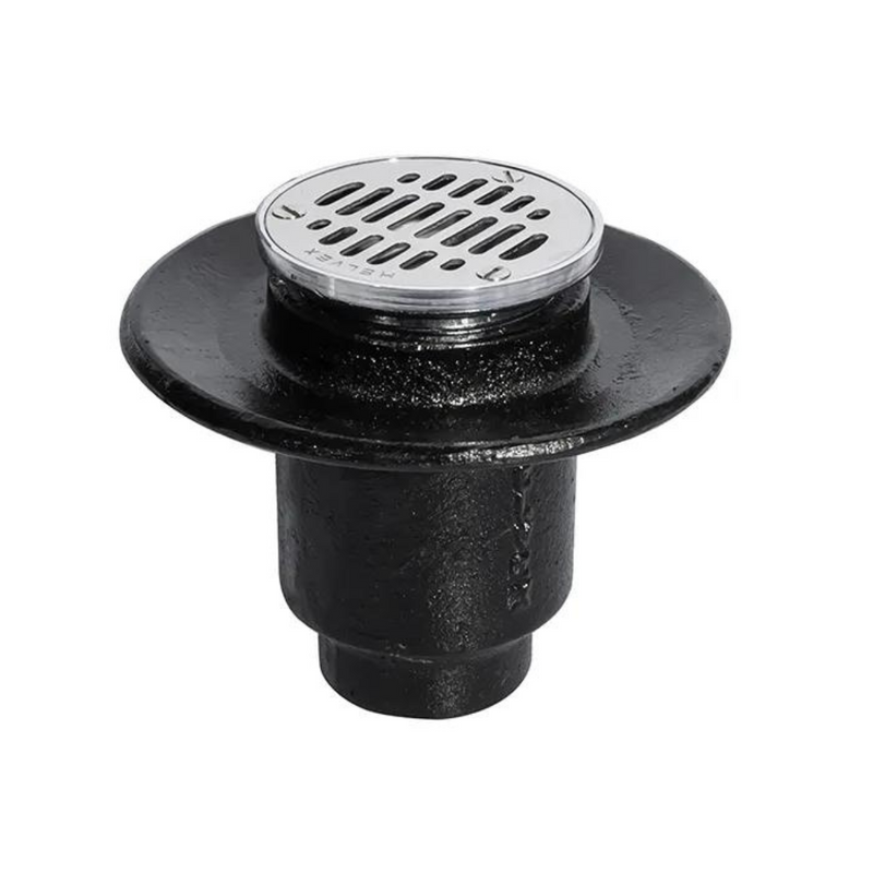 Coladera corta con rejilla redonda 22V