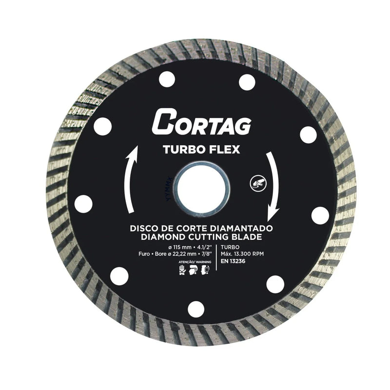 Disco Diamante Turbo Flex Seco 115mm Cortag 61549