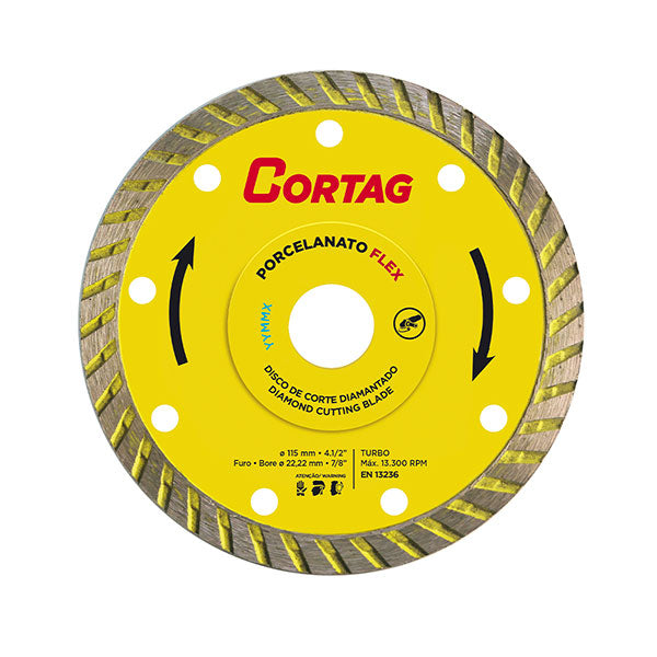 Disco Diamante Porcelanato Flex 115mm Cortag