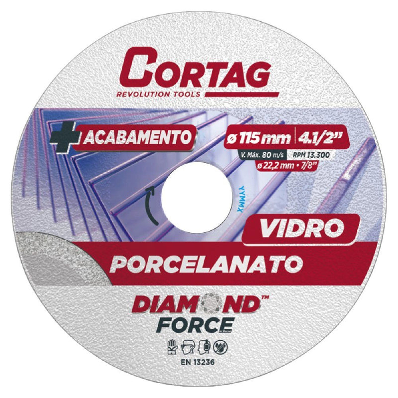 Disco Diamante Continuo Profesional 115mm Cortag