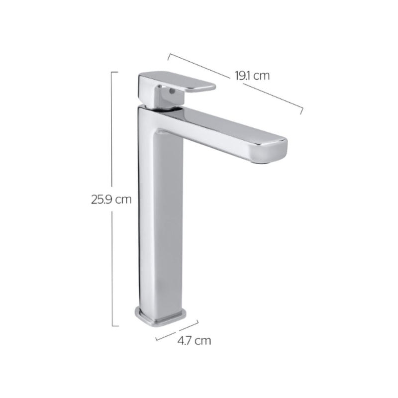 MEZCLADORA PARA LAVABO 9434NY CROMO ALTO