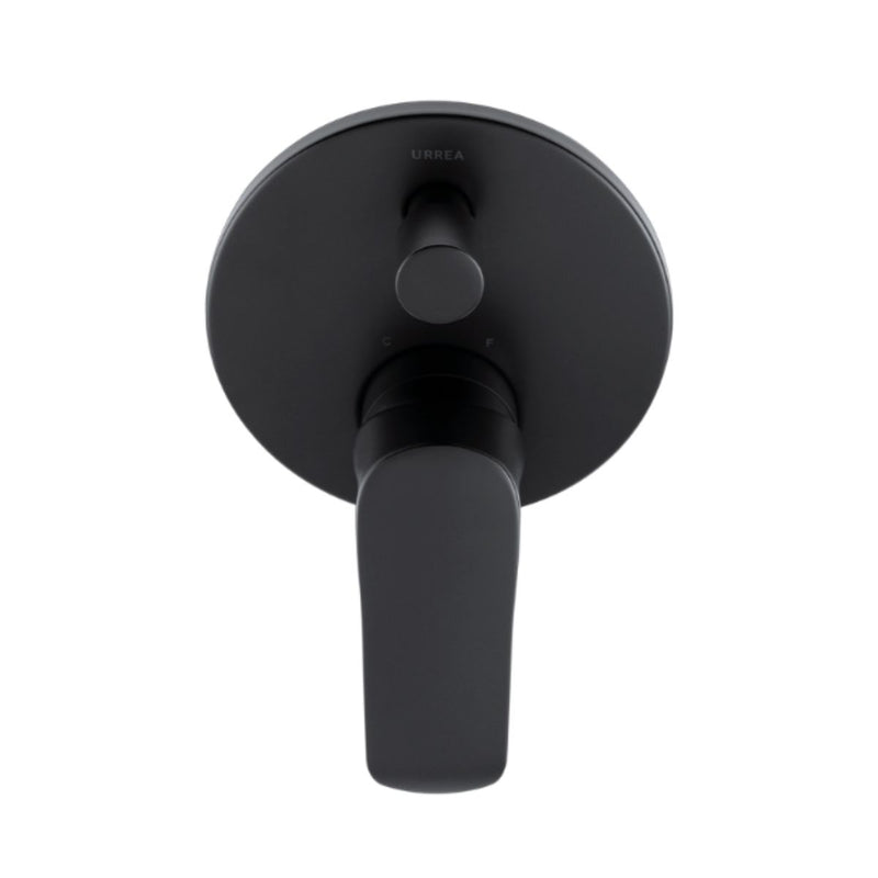 MONOMANDO PARA REGADERA TINA 9438LU.2 NEGRO MATE