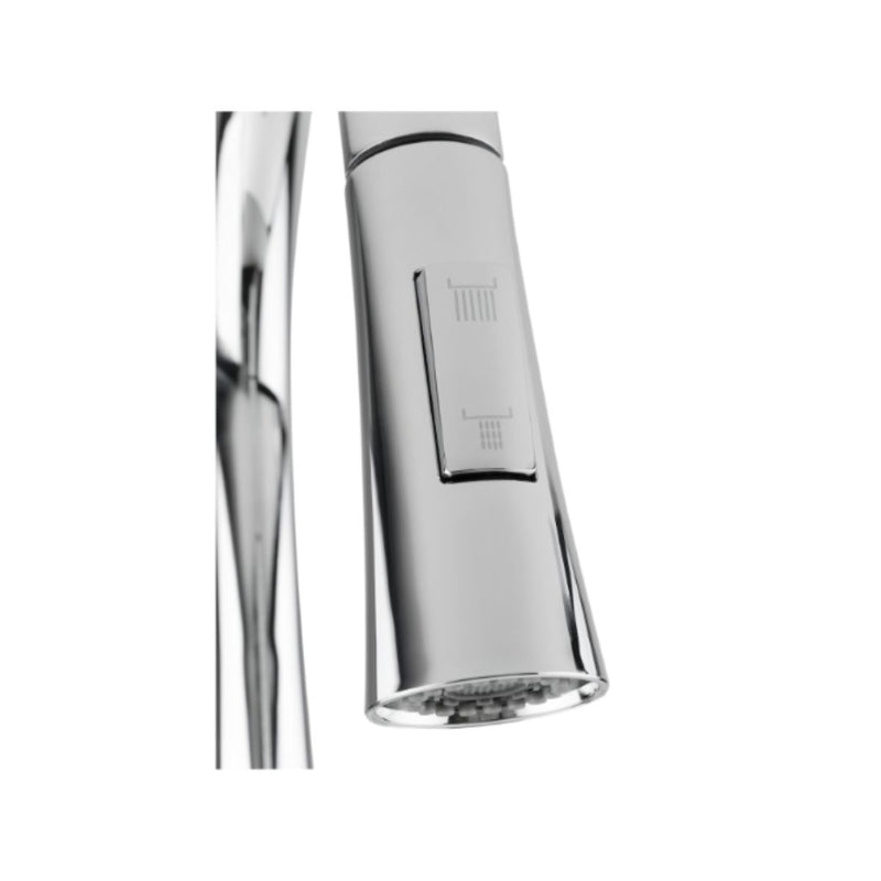MEZCLADORA PARA FREGADERO 9493 CROMO RETRACTIL