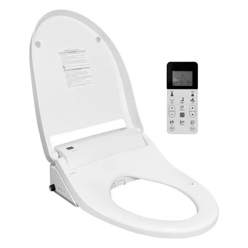 Asiento para inodoro electrónico elongado ATE Blanco