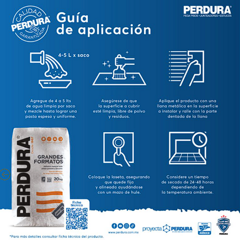 Adhesivo Flexible Grandes Formatos Gris 20kg
