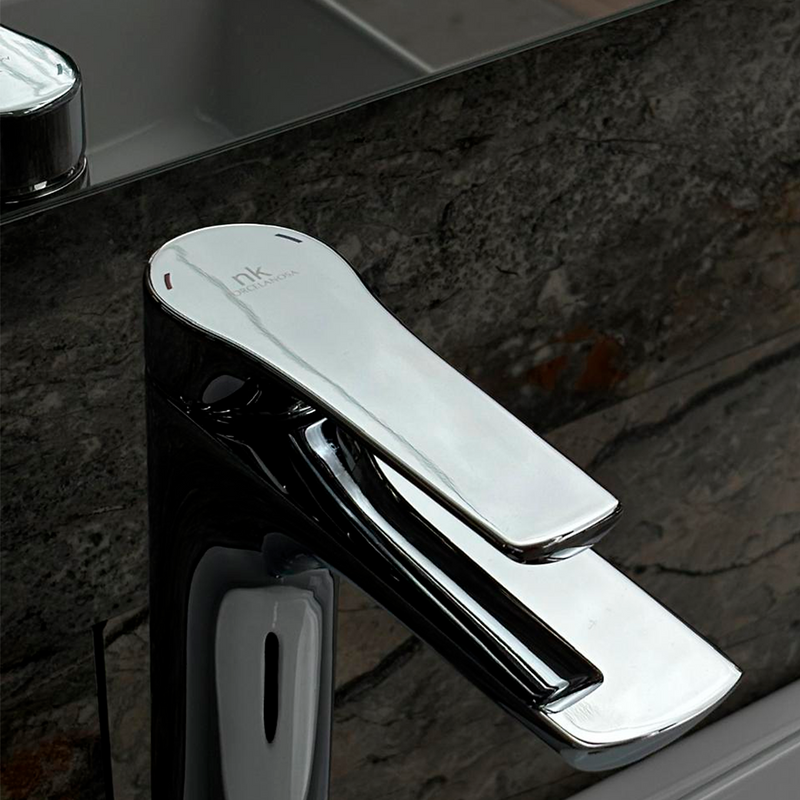 Monomando alto para lavabo noken cromo Curve