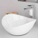 Lavabo de sobreponer sin rebosadero cassini blanco