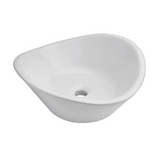 Lavabo de sobreponer sin rebosadero cassini blanco