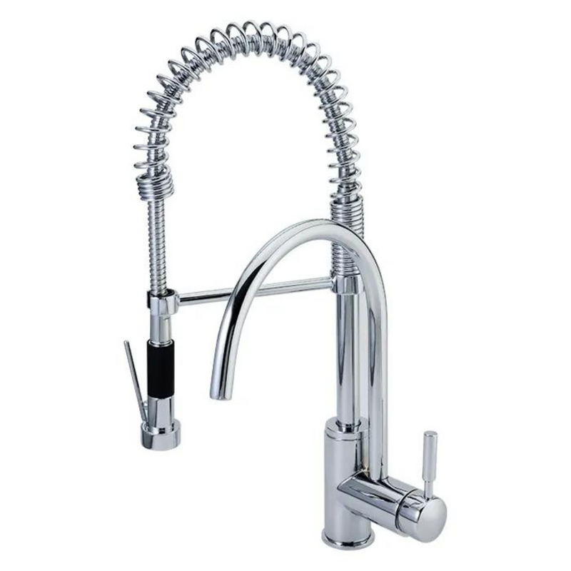 Monomando para cocina doble cabezal E-308 cromo