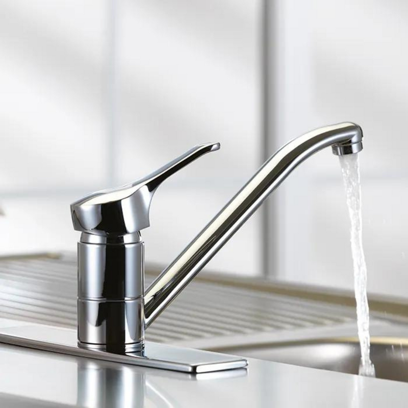 Monomando de cocina cuello giratorio E-34 cromo