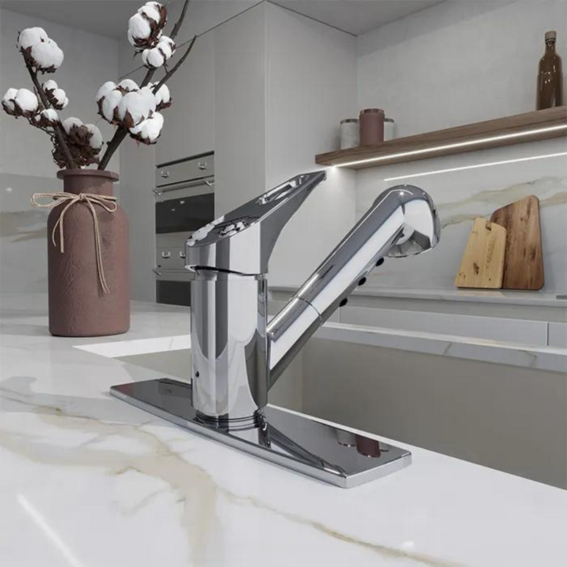Monomando de cocina cabezal retráctil E-39 cromo