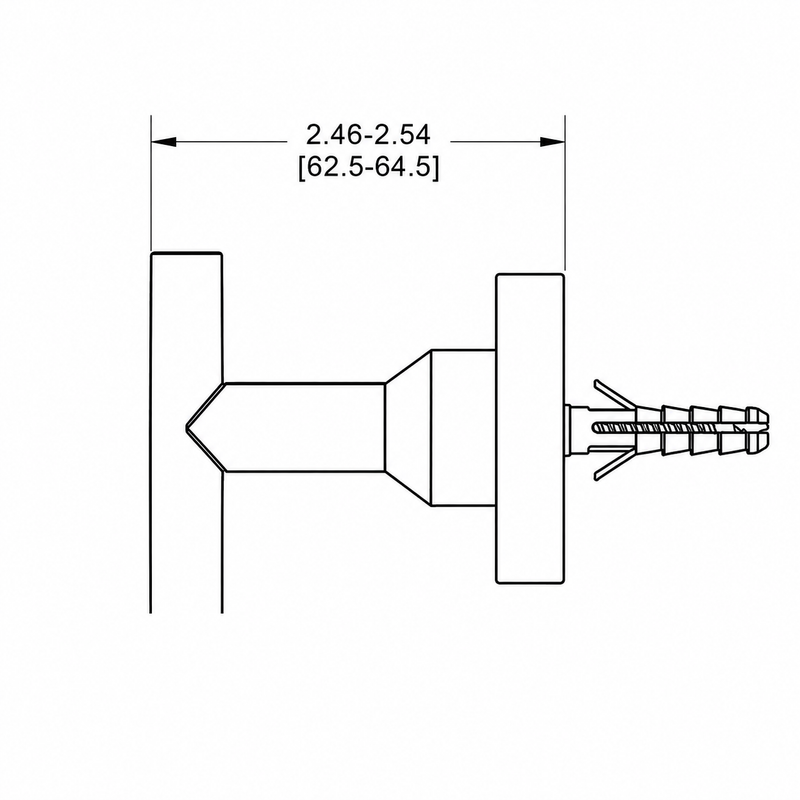 Gancho Sencillo Fortum FA1003BL