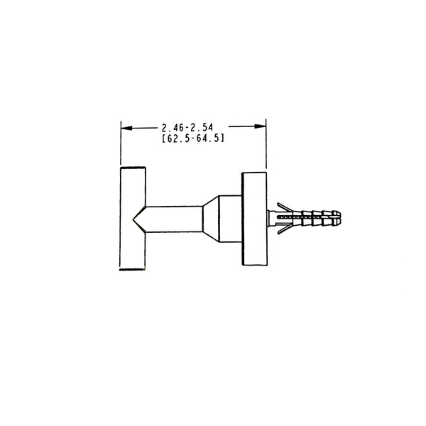 Gancho cromo para bata FA1003