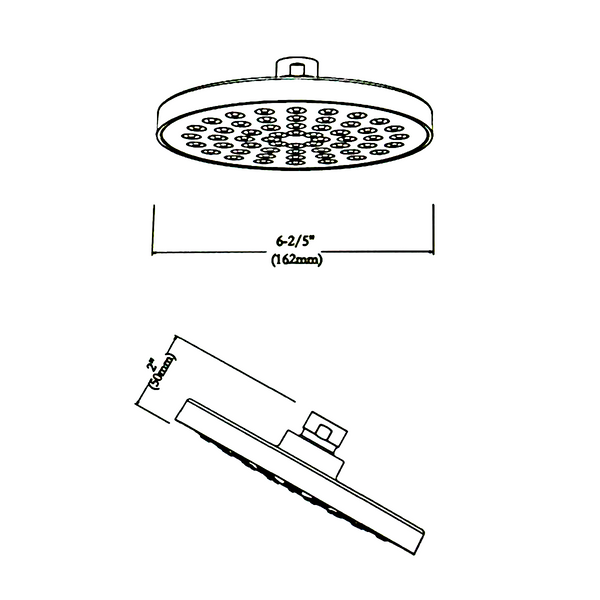 REGADERA REDONDA DE 6" FS2007