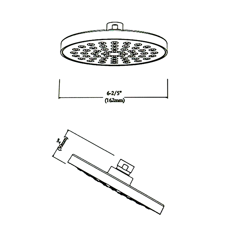 REGADERA REDONDA DE 6" FS2007