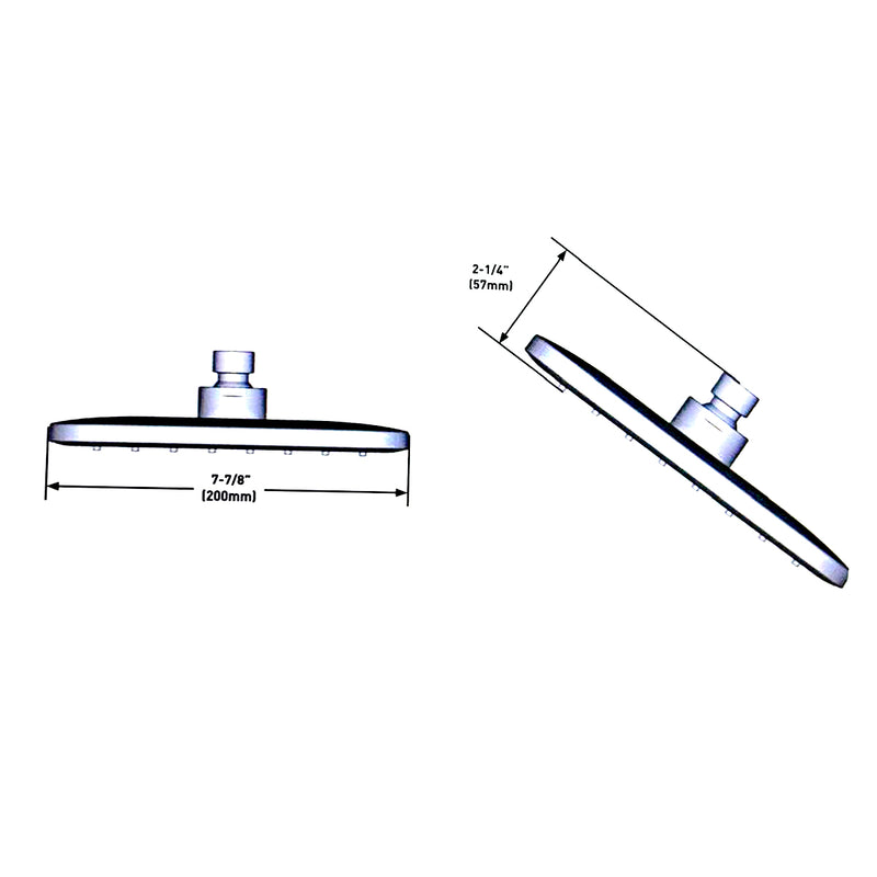 REGADERA CUADRADA DE 20 CM FS5007