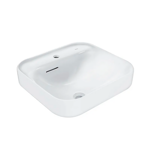 Lavabo sobre cubierta Charmant blanco con rebosadero