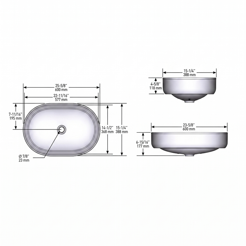 MOEN LAVABO OVALADO