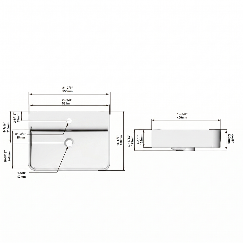 LAVABO MOEN SOBREPONER CON REBOSADERO