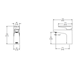 Llave Monomando Bajo para Lavabo Lusitania LUS-100 Helvex - vista 2