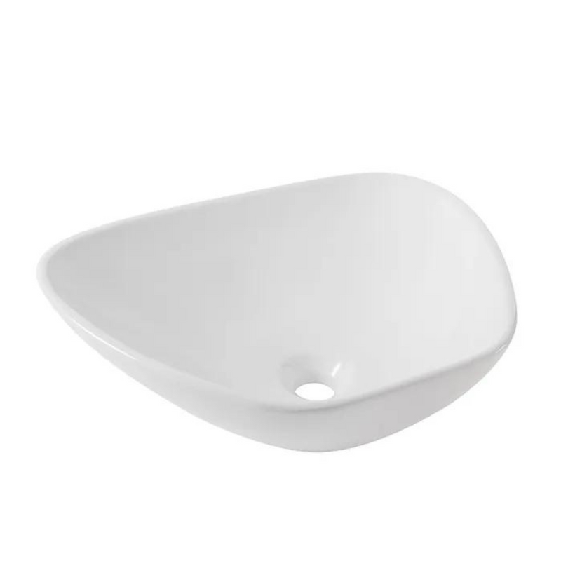 Lavabo de sobreponer sin rebosadero clap blanco