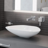 Lavabo de sobreponer sin rebosadero clap blanco