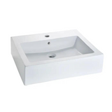 Lavabo de sobreponer con rebosadero futura 1 blanco