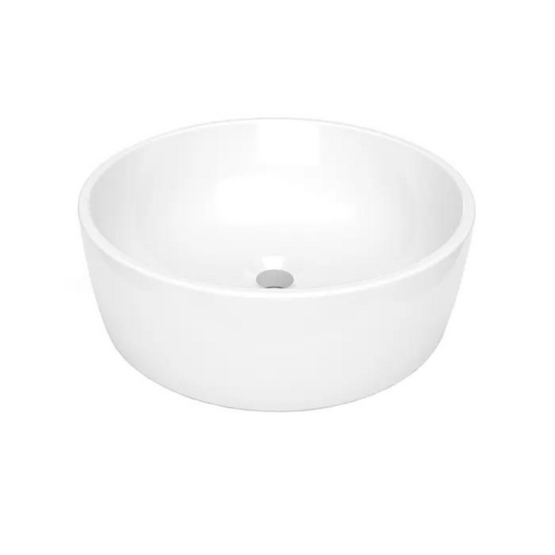Lavabo de sobreponer sin rebosadero morea blanco