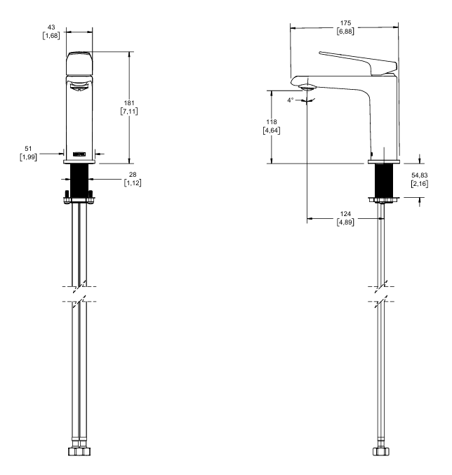 Mezcladora Para Lavabo Potenza POT-100