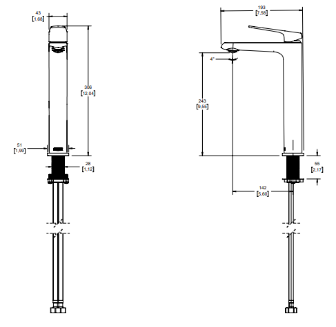 Mezcladora Para Lavabo Potenza POT-101