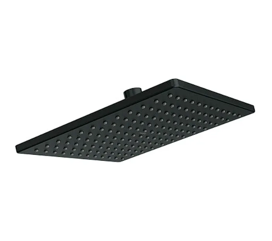 Regadera Cuadrada ARLYS de 23 CM Negro Mate S277BL