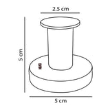 Gancho Sencillo Tubular Helvex Tub-06 Cromo