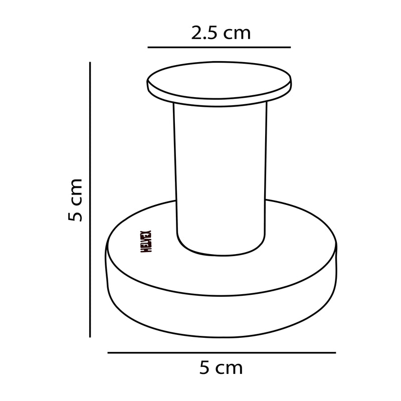 Gancho Sencillo Tubular Helvex Tub-06 Cromo