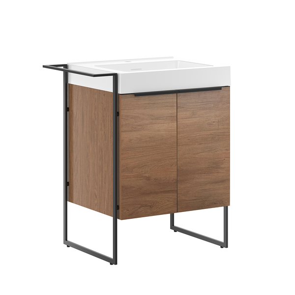 GABINETE TOCADOR PARA BAÑO CASTAÑO
