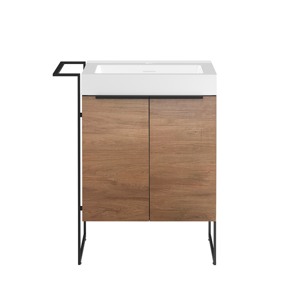 GABINETE TOCADOR PARA BAÑO CASTAÑO
