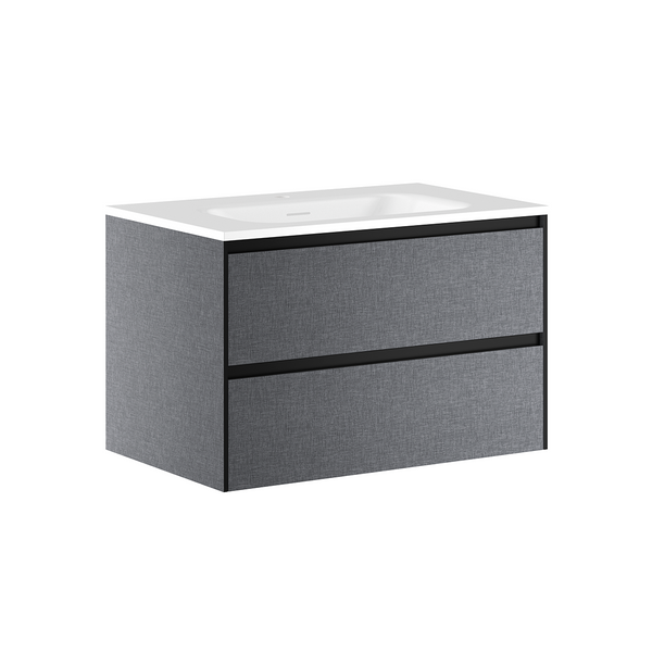 GABINETE TOCADOR PARA BAÑO GRIS OXFORD