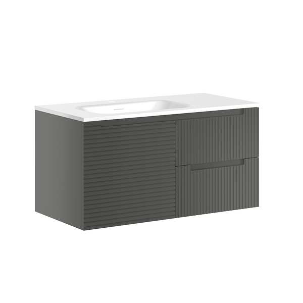 GABINETE TOCADOR PARA BAÑO GRIS LONDON