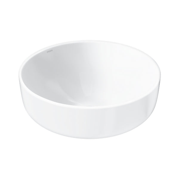 Lavabo redondo sobre cubierta blanco