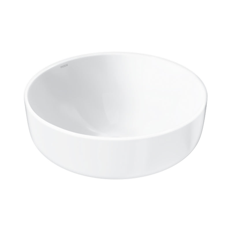 Lavabo redondo sobre cubierta blanco